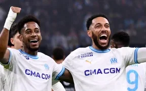 Aubameyang en feu face à Montpellier, les Phocéens retrouvent le sourire en Ligue 1