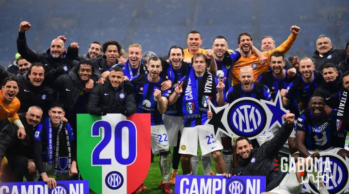 Série A : l’Inter Milan sacré champion pour la 20e fois