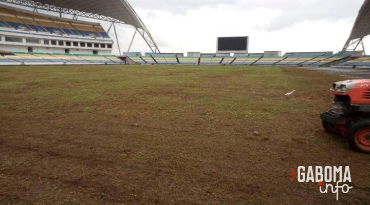Stade d’Angondjé : Une nouvelle pelouse pour un retour des Panthères en 2026